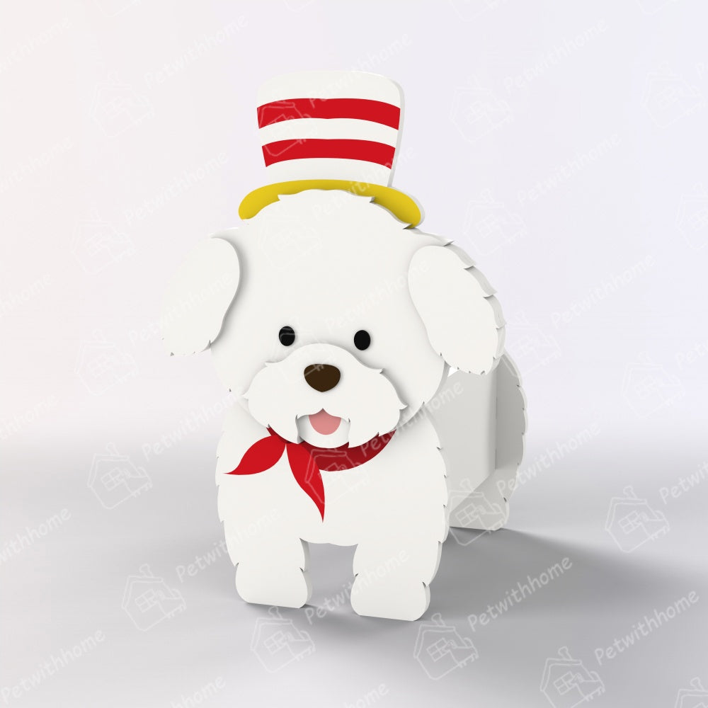 Bichon Fries Christmas Planter-POIULTD