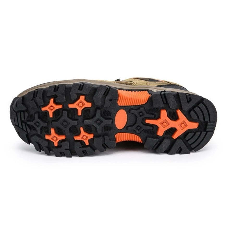 Men's Outdoor Lightweight Breathable Orthopedic Hiking Shoes Comfortable Trekking Work Shoes For All Season-POIULTD