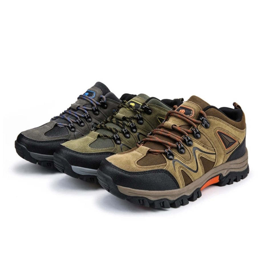Men's Outdoor Lightweight Breathable Orthopedic Hiking Shoes Comfortable Trekking Work Shoes For All Season-POIULTD