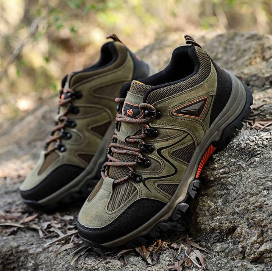 Men's Outdoor Lightweight Breathable Orthopedic Hiking Shoes Comfortable Trekking Work Shoes For All Season-POIULTD
