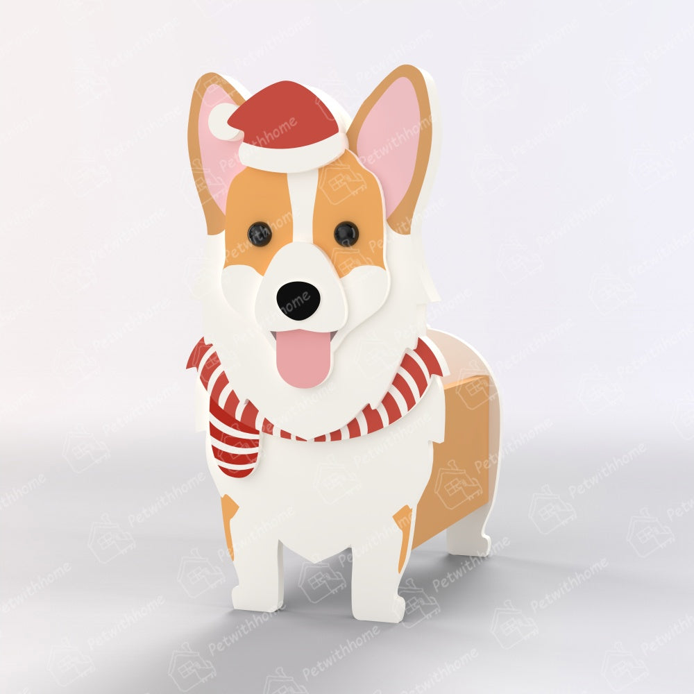 Corgi Christmas Planter-POIULTD