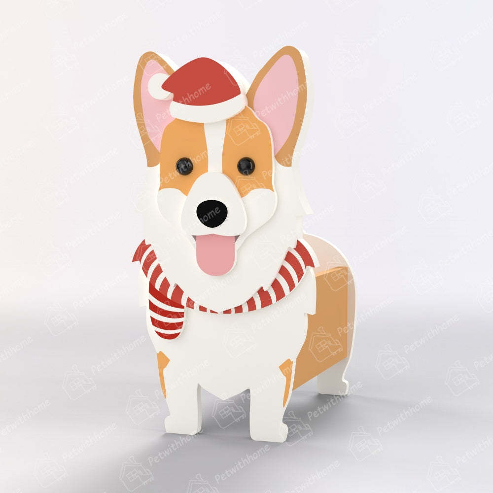 Corgi Christmas Planter-POIULTD
