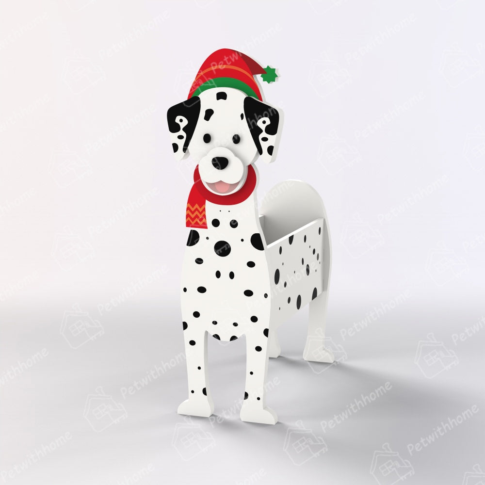 Dalmatian Christmas Planter-POIULTD