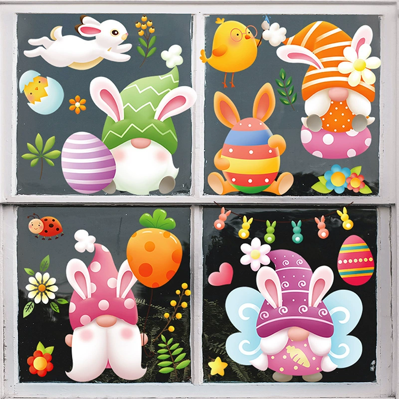Easter Bunny Egg Wall Stickers  