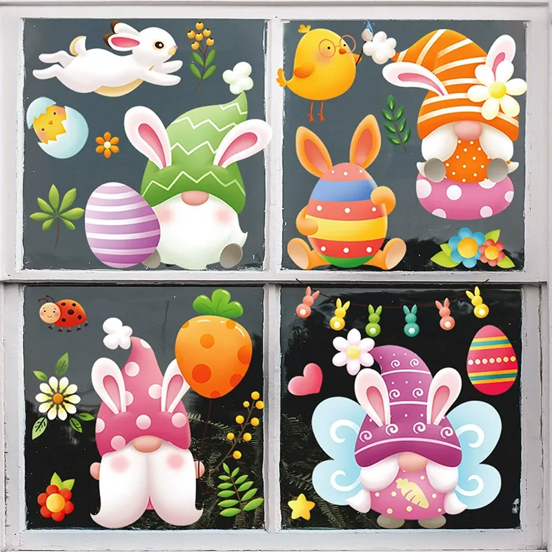 Easter Bunny Egg Wall Stickers  