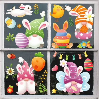 Easter Bunny Egg Wall Stickers  