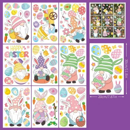 Easter Bunny Egg Wall Stickers  