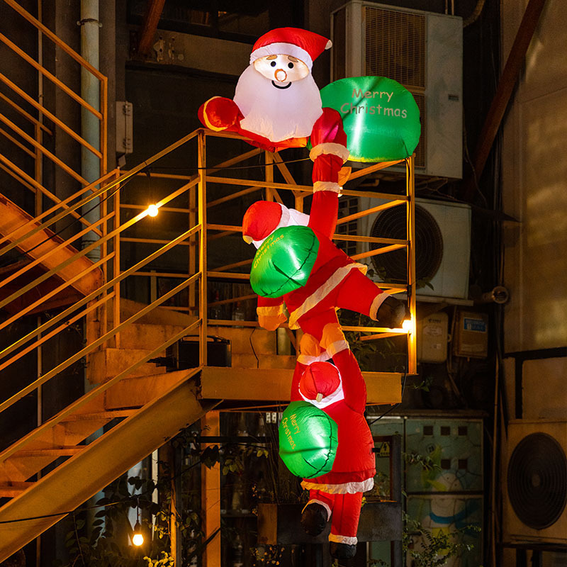 🔥Christmas sale with 59% off💥Santa Claus outdoor inflatable scene decoration