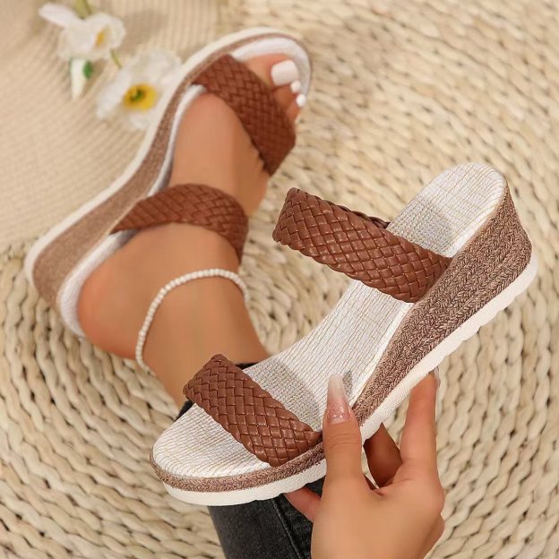 Sandals Slip on Shoes Women-POIULTD