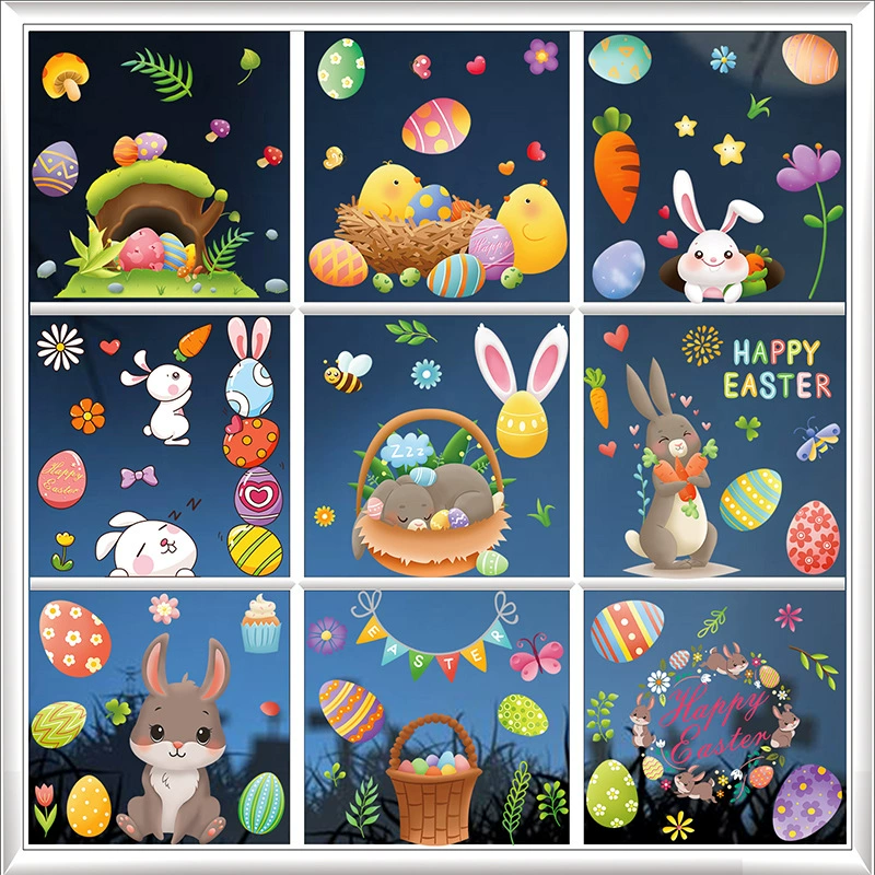 Easter Bunny Egg Wall Stickers  