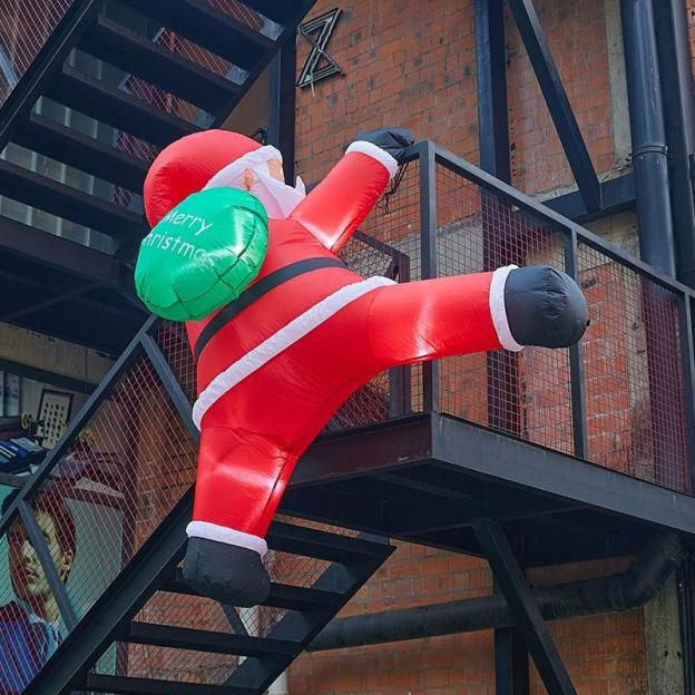 🔥Christmas sale with 59% off💥Santa Claus outdoor inflatable scene decoration