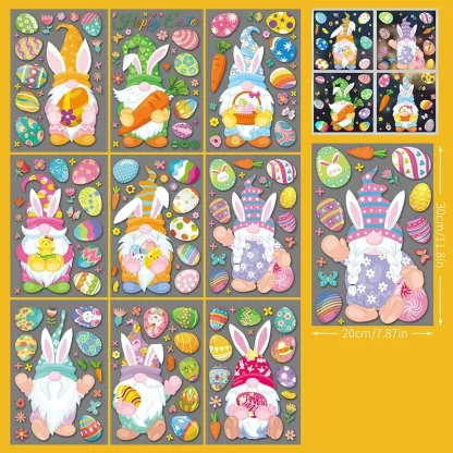 Easter Bunny Egg Wall Stickers  