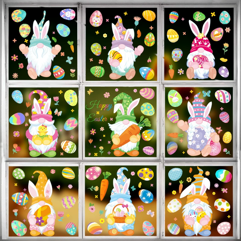 Easter Bunny Egg Wall Stickers  