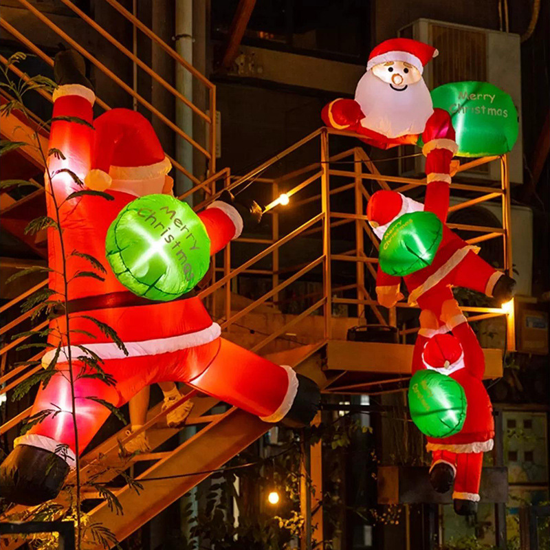 🔥Christmas sale with 59% off💥Santa Claus outdoor inflatable scene decoration