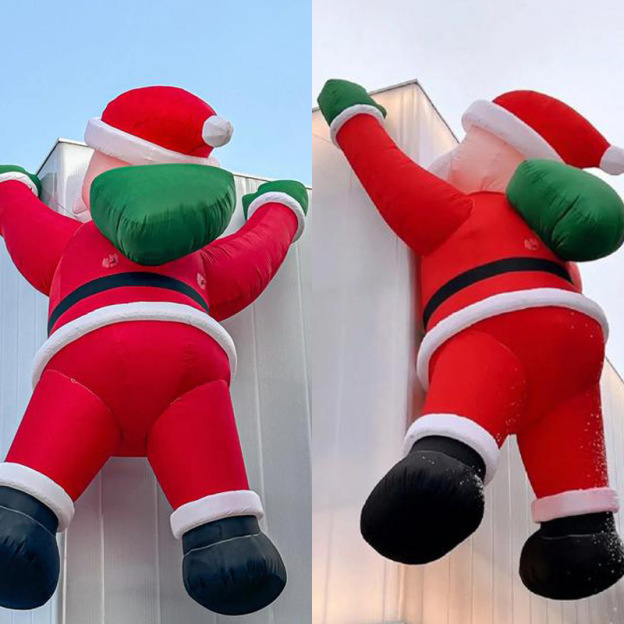 🔥Christmas sale with 59% off💥Santa Claus outdoor inflatable scene decoration