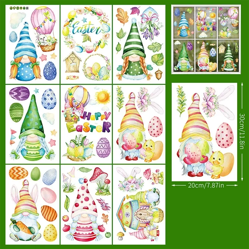 Easter Bunny Egg Wall Stickers  