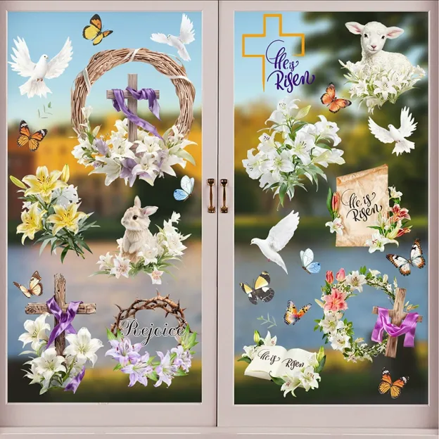 Easter Bunny Egg Wall Stickers  