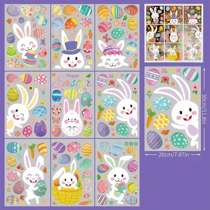 Easter Bunny Egg Wall Stickers  