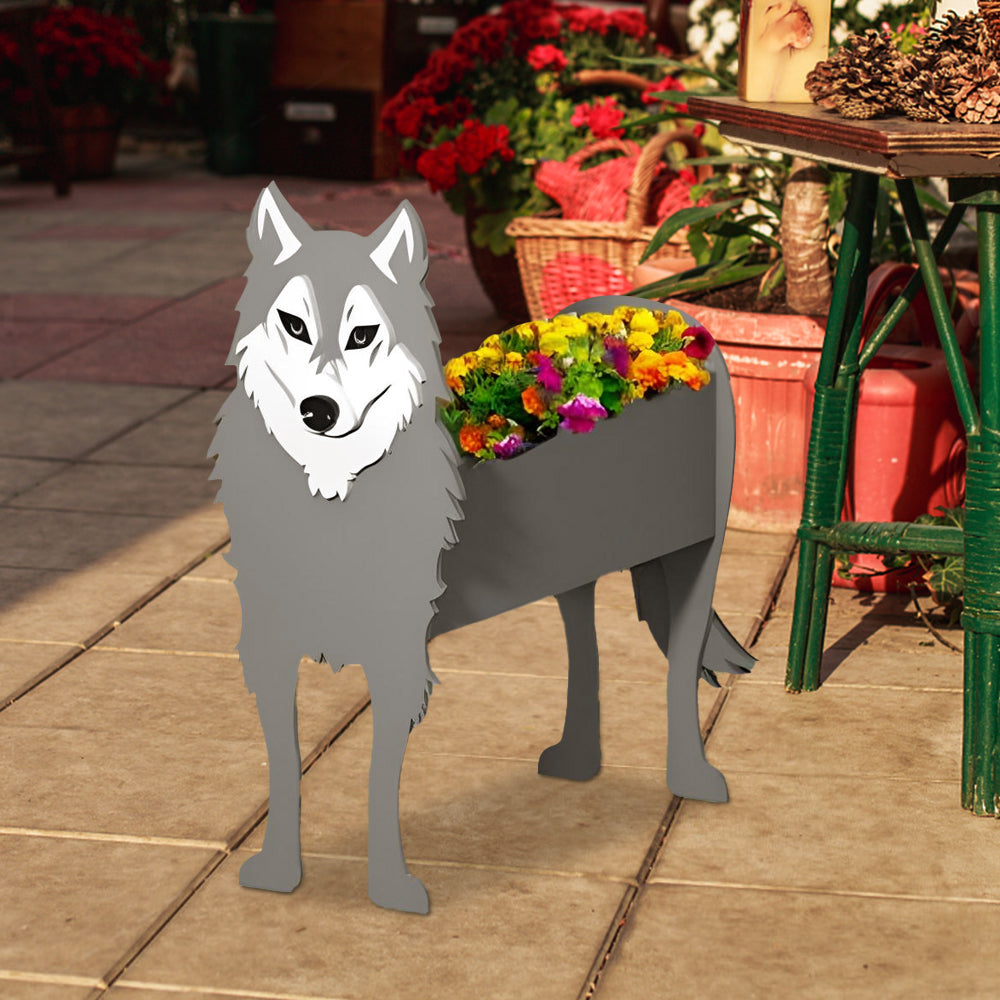 Grey Wolf Planter-POIULTD