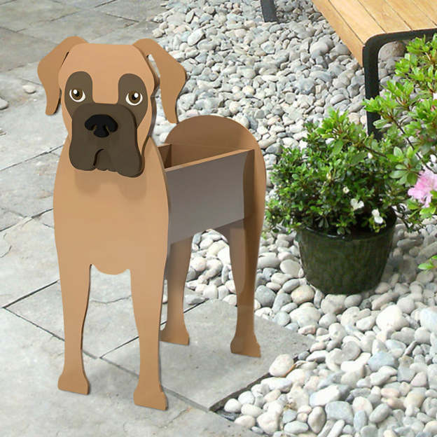 Boxer Dog Planter-POIULTD
