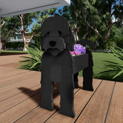 Black Cockapoo Planter-POIULTD