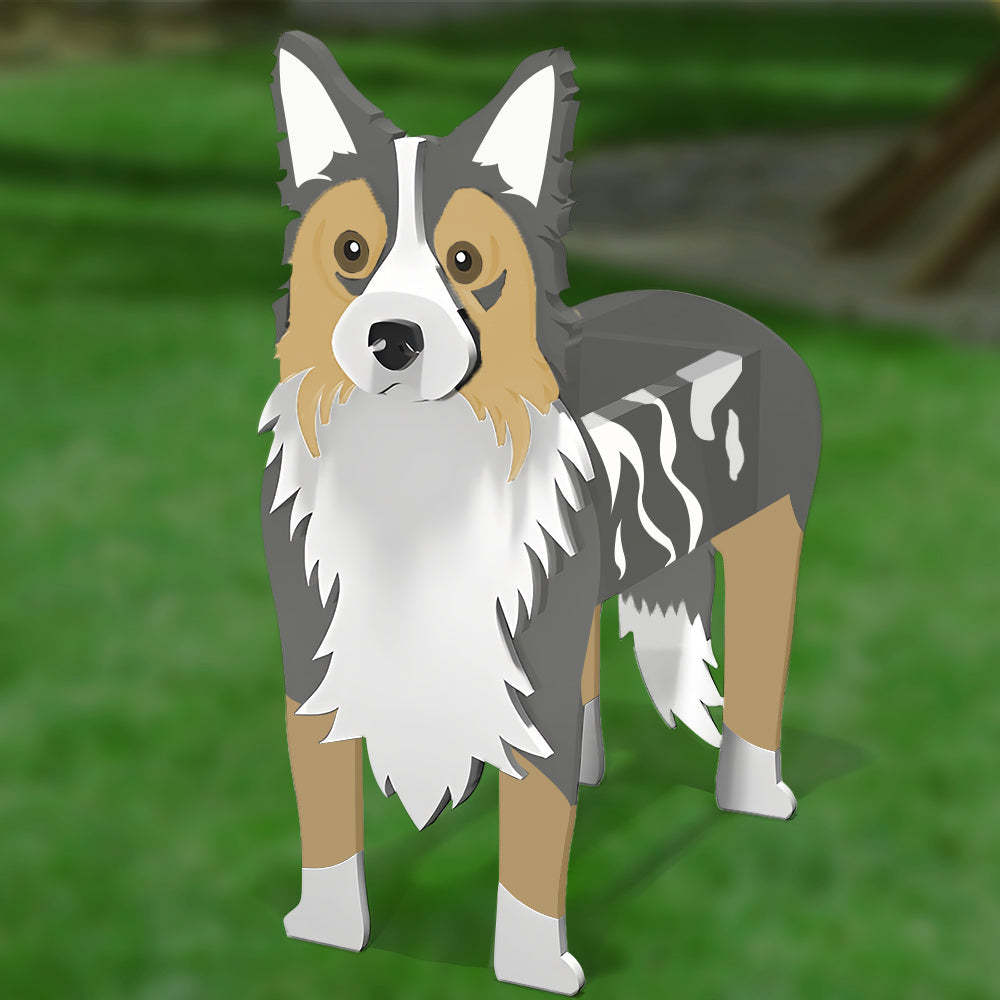 Border Collie Planter-POIULTD