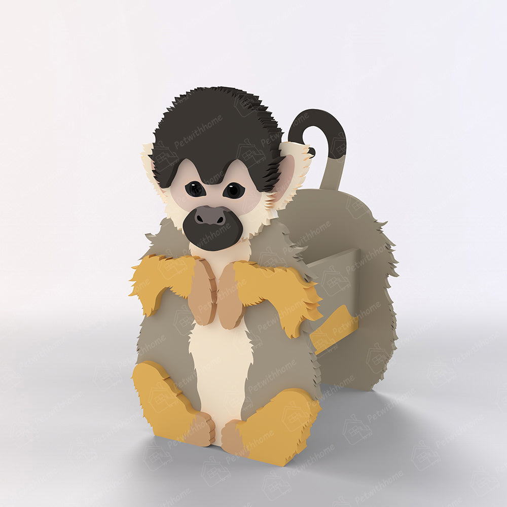Black Headed Squirrel Monkey Planter-POIULTD