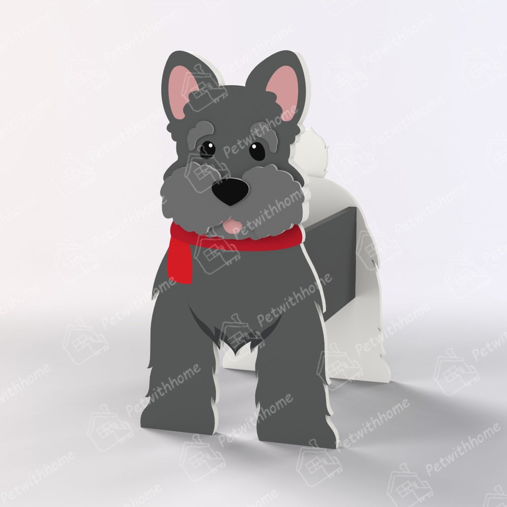 Schnauzer Christmas Planter-POIULTD