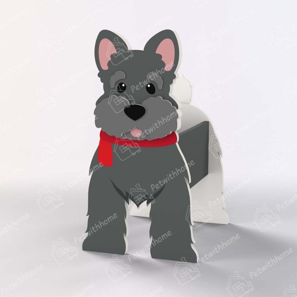Schnauzer Christmas Planter-POIULTD