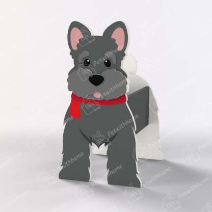 Schnauzer Christmas Planter-POIULTD