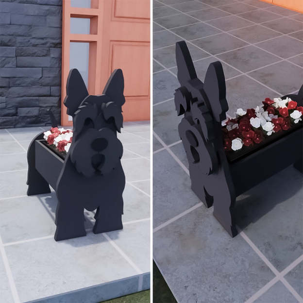 Scottish Terrier Planter-POIULTD