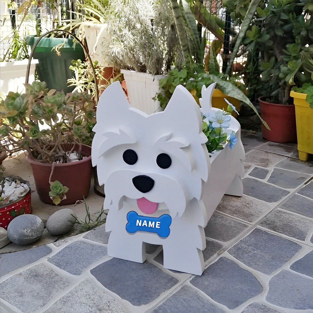 West Highlander Dog Planter-POIULTD
