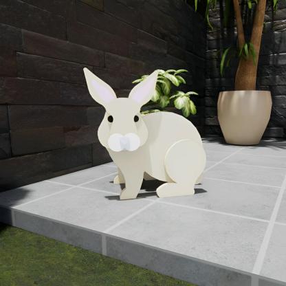 Yellow Rabbit Planter-POIULTD