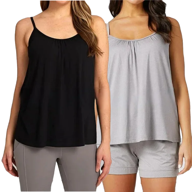 🌸Hot Sale💥Loose-fitting Tank Top With Built-in Bra