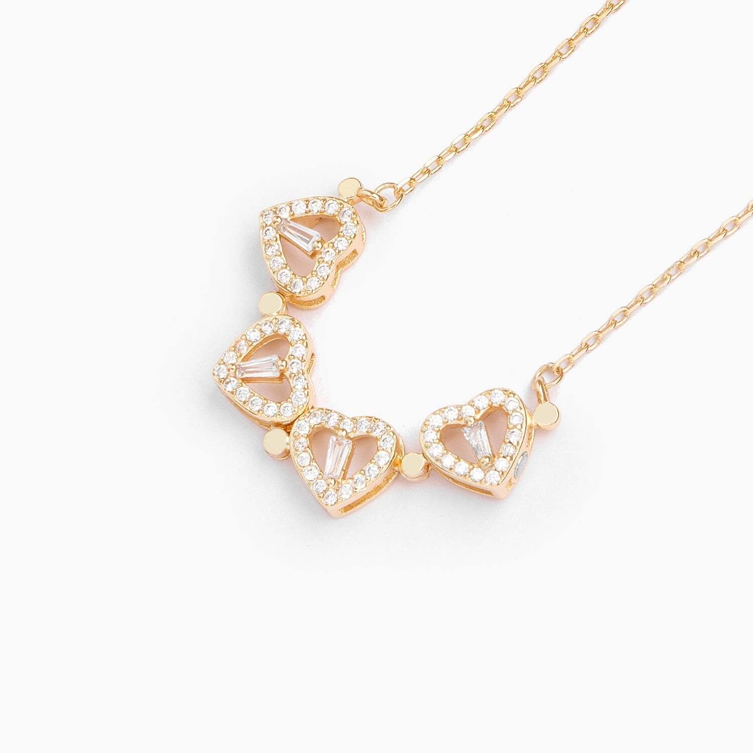 🔥 Last Day Promotion 48% OFF🎁Lucky Heart Sterling Silver Necklace WITH SIX ROSES💖-POIULTD