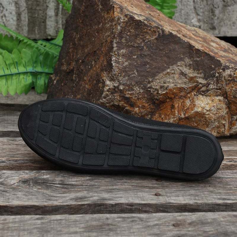 Casual Mesh Hollow Out Weave Women's Flat Shoes-POIULTD