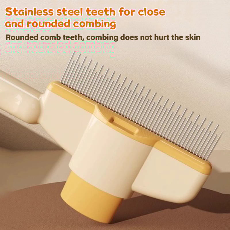🔥Self-cleaning Pet Flea Comb Grooming Brush-POIULTD