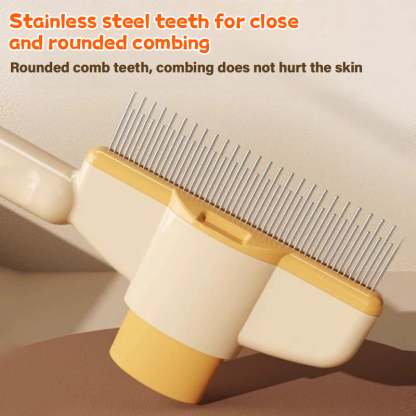 🔥Self-cleaning Pet Flea Comb Grooming Brush-POIULTD