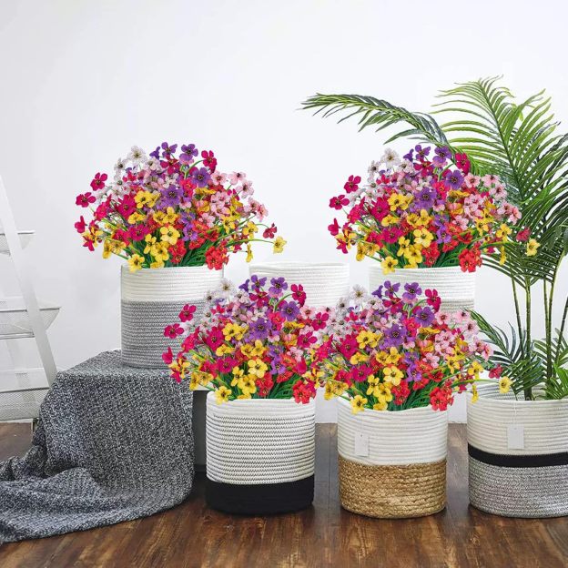 Upgraded High-grade  Material 🌱 Rainproof Lifelike Artificial Flowers With UV-Shield Coating-POIULTD