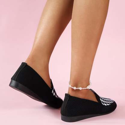 Casual Weave Women's Flat Shoes-POIULTD