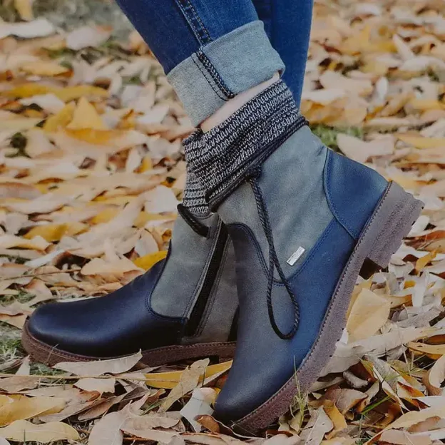 🔥Last Day Promotion 50% OFF - Women's Casual Vintage Leather Zip Boots