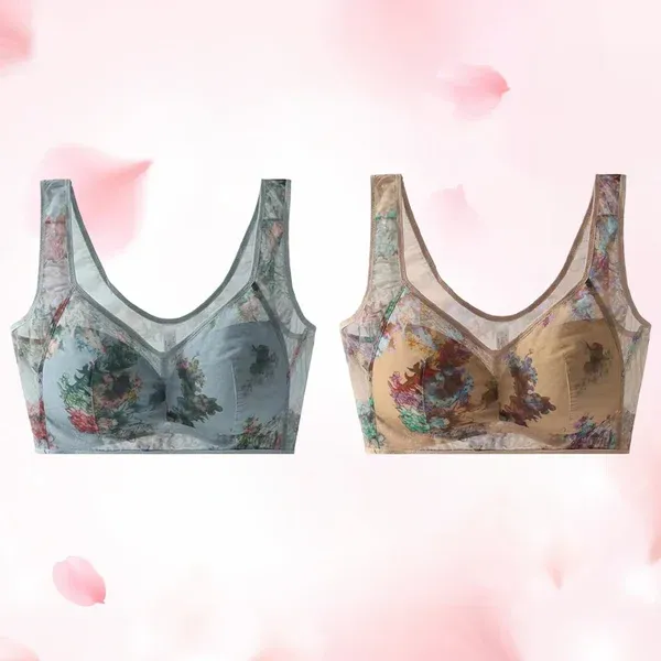 🏆LAST DAY SALE 49% OFF-Ice Silk Lace Cooling Comfort Bra-POIULTD