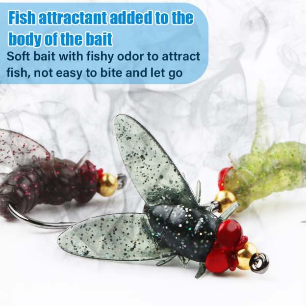 🔥Simulated Flies Fishing Attractor Bait Hook-POIULTD