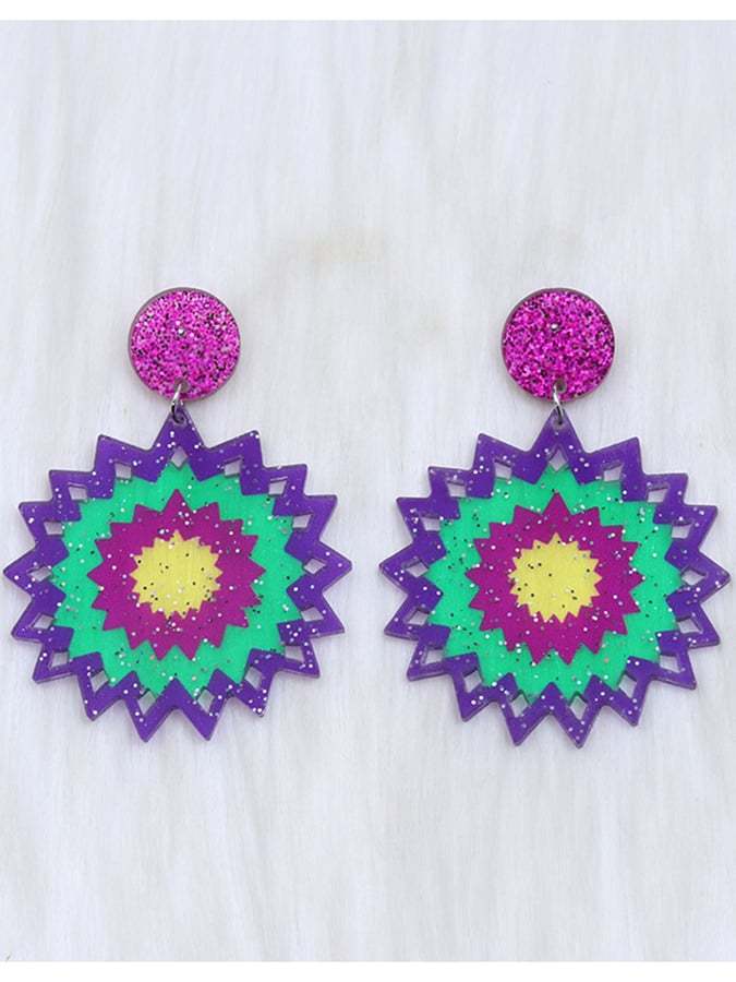 Women's Carnival Geometric Trendy Temperament Light Luxury Versatile Fashionable Earrings-POIULTD
