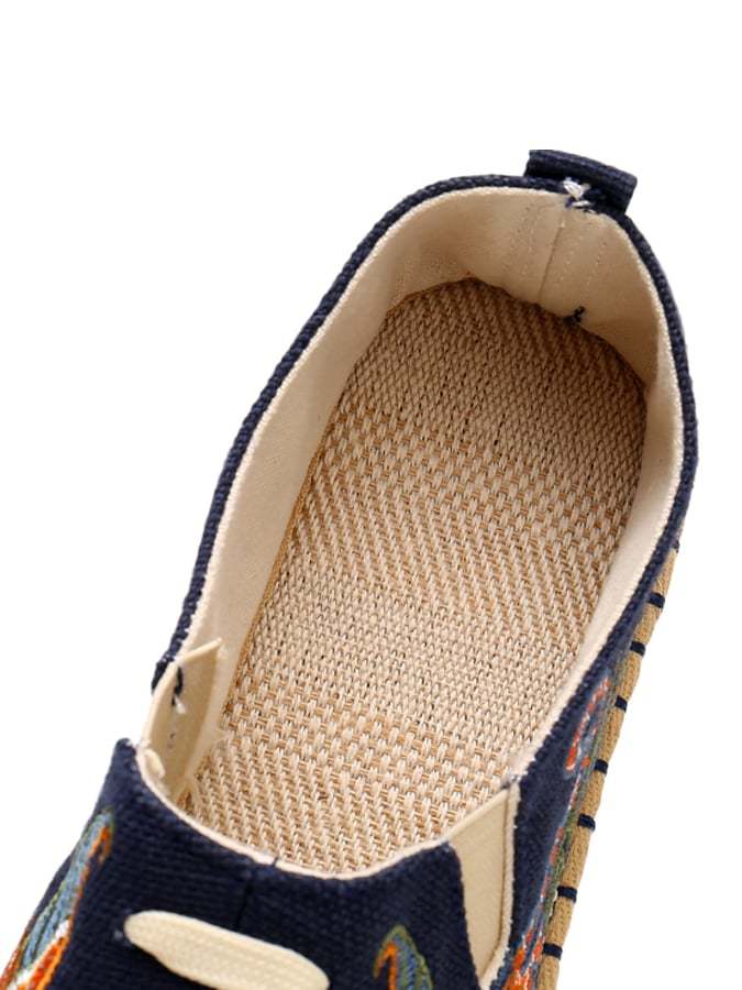 Embroidery Thousand -Layer Flat Shoes Ethnic Wind Embroidered Cloth Shoes-POIULTD