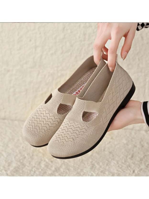 New Fashion Tide Shoes Soft Sole Women's Shoes Comfortable, Breathable, Non -Slip Casual Single Shoes Female-POIULTD