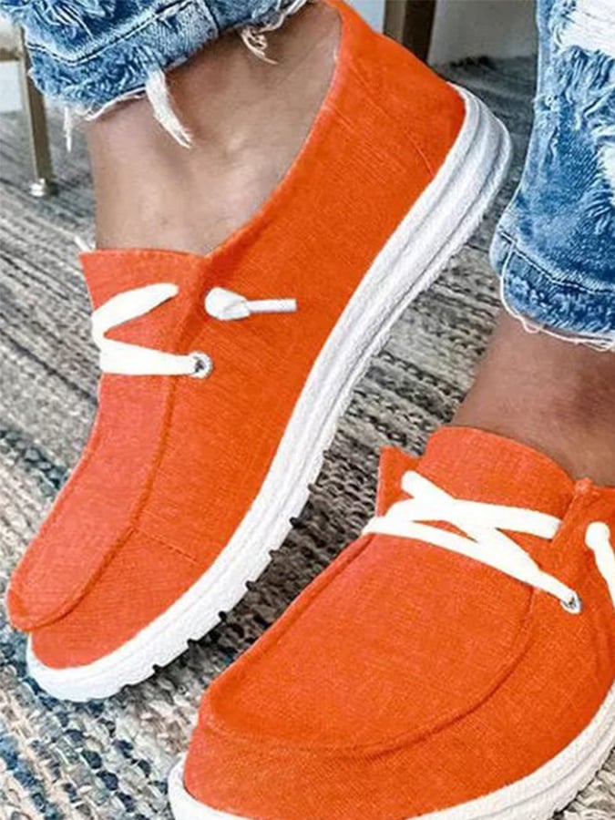 Solid Color Casual Shoes-POIULTD