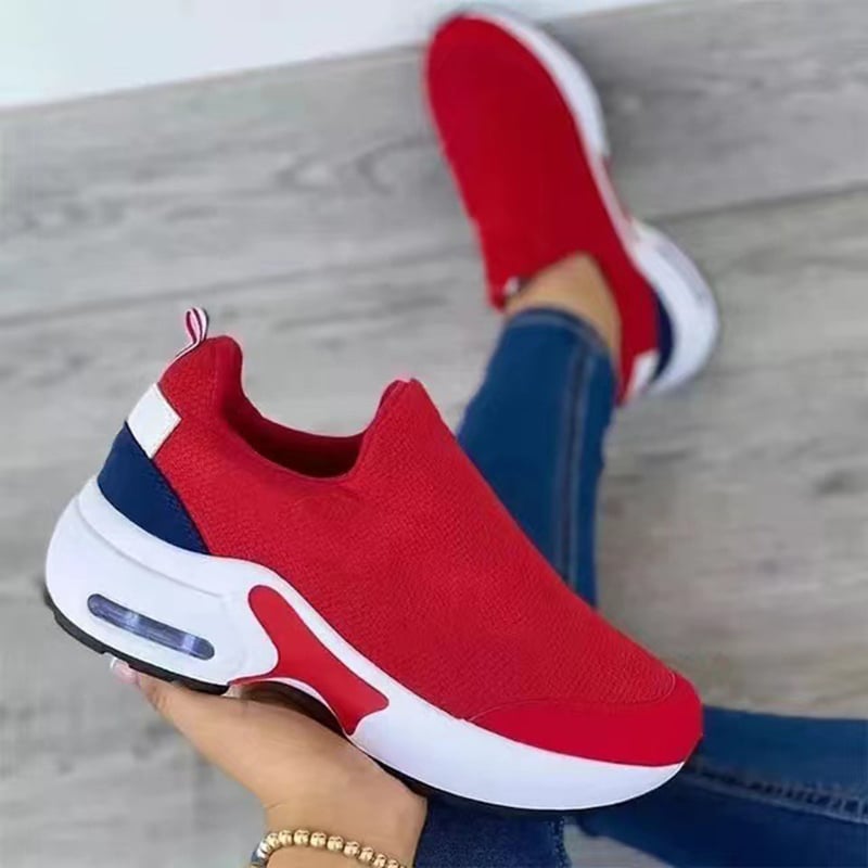 Casual Mesh Women's Platform Sneakers-POIULTD