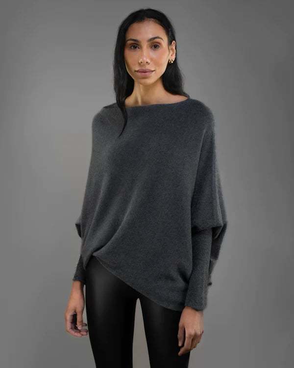 Asymmetric Draped Jumper-POIULTD