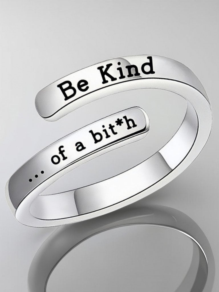 Be Kind Copper Split Adjustable Ring-POIULTD